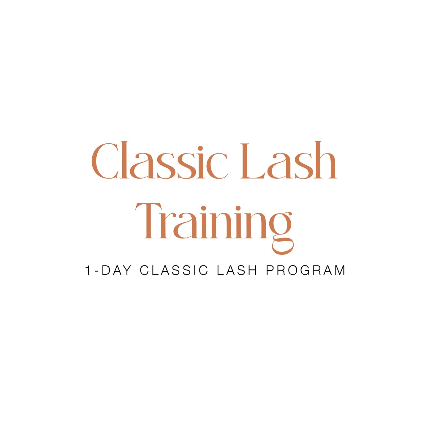 Classic Lash Training